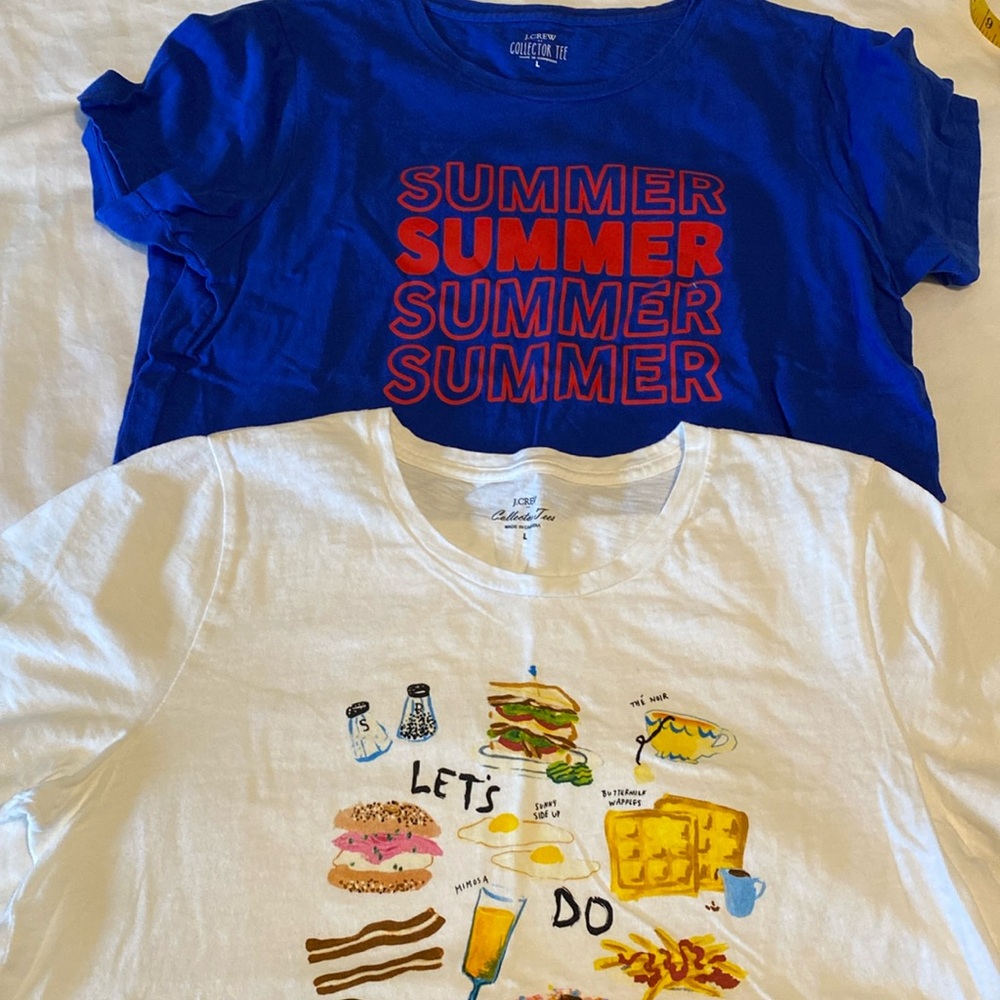J Crew Factory EUC 2 Collector Tee Shirts